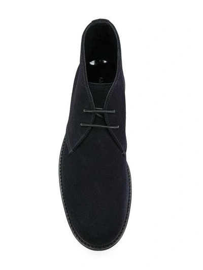 Shop Giorgio Armani Desert Boots - Black