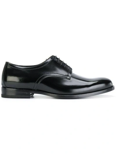 Shop Saint Laurent Dare 25 Derby Shoes In Black