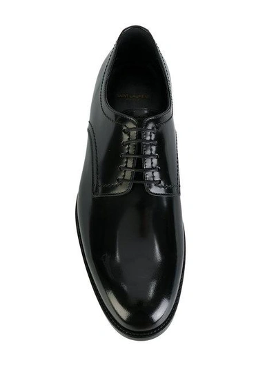 Shop Saint Laurent Dare 25 Derby Shoes In Black