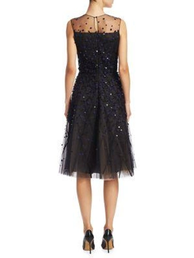 Shop Ahluwalia Charlemagne Sequin Dress In Midnight