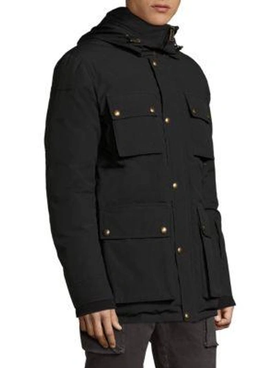 Belstaff Roadmaster Fur-trim Down Jacket In Black | ModeSens