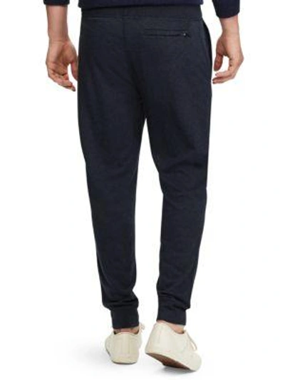 Shop Polo Ralph Lauren Double-knit Jogger Pants In Winter Navy