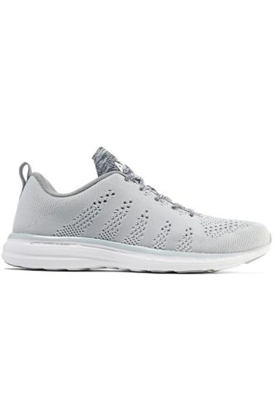Shop Apl Athletic Propulsion Labs Techloom Pro Mesh Sneakers In Gray