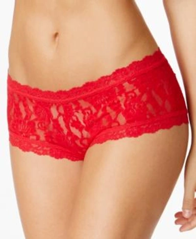 Shop Hanky Panky Women's Signature Lace Boy Short, 4812 In Red