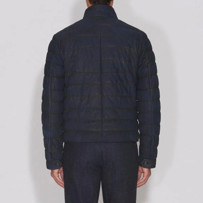 Shop Tod's Pash Down Jacket In Blue
