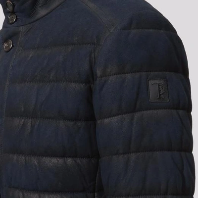 Shop Tod's Pash Down Jacket In Blue