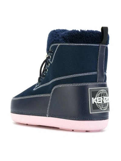 Shop Kenzo Nebraska Boots - Blue