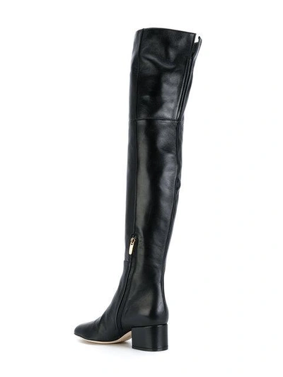 Shop Sergio Rossi Knee Length Boots In Black
