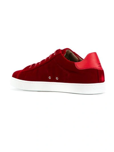Shop Gianvito Rossi Lace-up Sneakers - Red