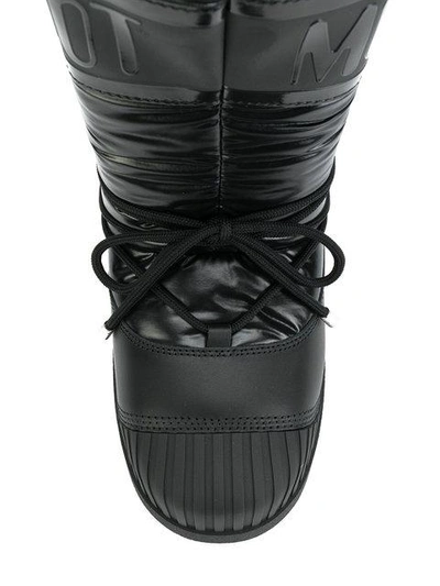 Shop Moncler 'venus' Moon-boots In Black