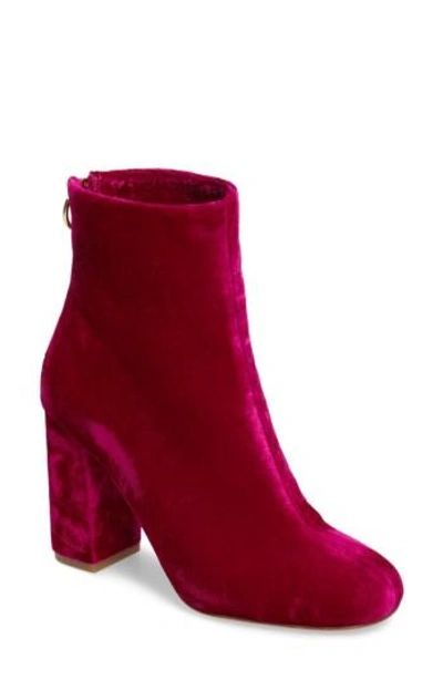 Shop Joie Saleema Block Heel Bootie In Cerise