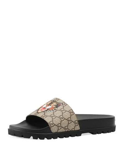 angry cat gucci slides