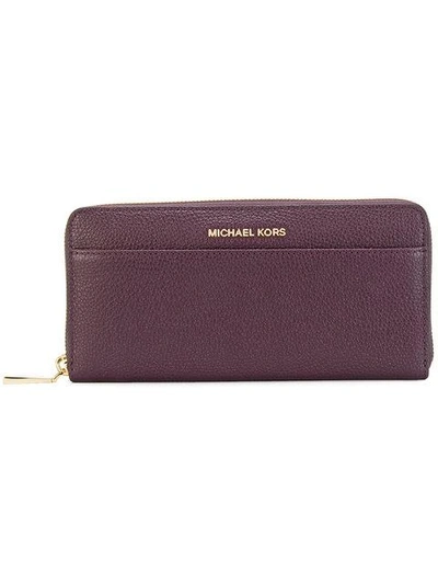 Shop Michael Michael Kors Mercer Continental Wallet - Pink