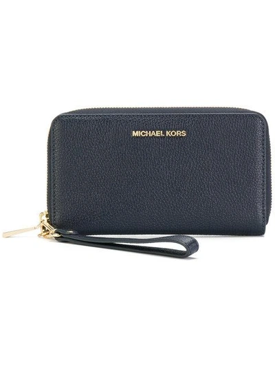 Shop Michael Michael Kors Mercer Smartphone Wristlet - Blue