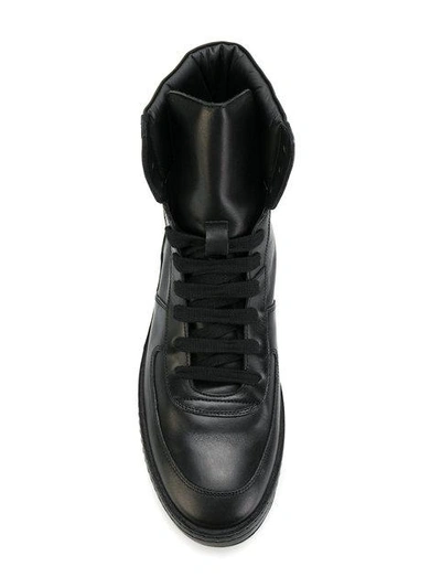 Shop Ann Demeulemeester Hi-top Sneaker Boots