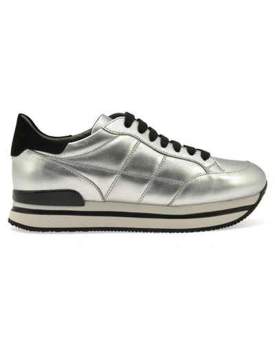 Shop Hogan H222 Sneaker In Silver