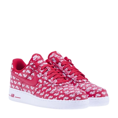 Shop Nike Force 1 Sneakers In Red-white