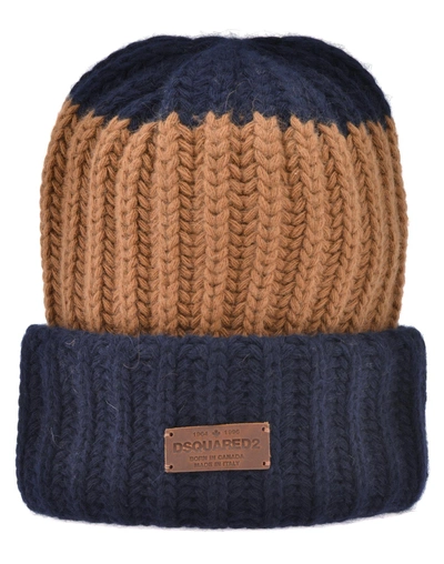 Shop Dsquared2 Beanie Hat In Navy