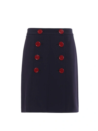 Shop Burberry Trenchbridge Skirt In Black