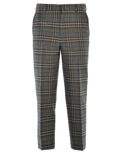 Shop Msgm Wool Trousers In Multi