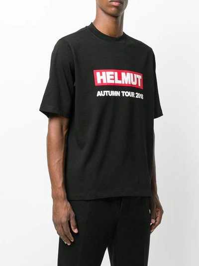 Shop Helmut Lang Logo Print T-shirt - Black