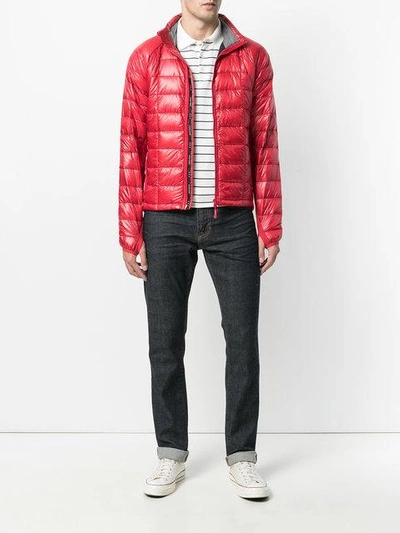 Shop Canada Goose Hybridge Lite Quilted Jacket In Red