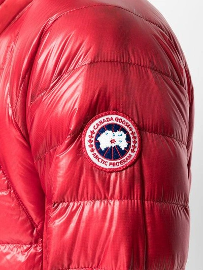 Shop Canada Goose Hybridge Lite Quilted Jacket In Red