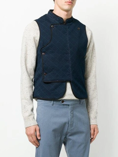 quilted fitted gilet