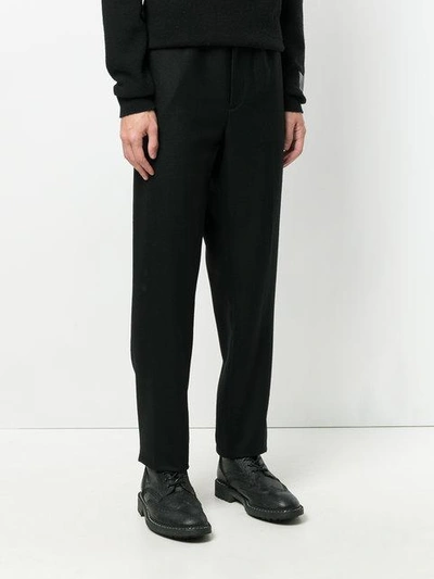 Shop Moncler Classic Fit Track Pants In Black