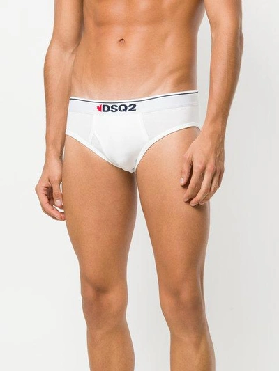 Shop Dsquared2 Pack Of Two Briefs In White