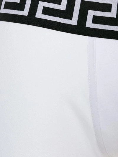 Shop Versace Logo Band Briefs - White