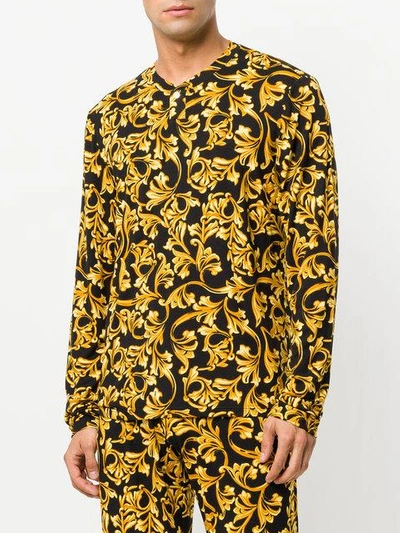 Shop Versace Printed Pyjama Top In A732