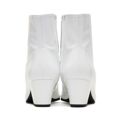 Shop Alexa Chung Alexachung White Beatnik Boots In 000 White