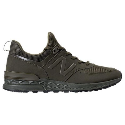 Shop New Balance Men's 574 Sport Synthetic Casual Shoes, Green