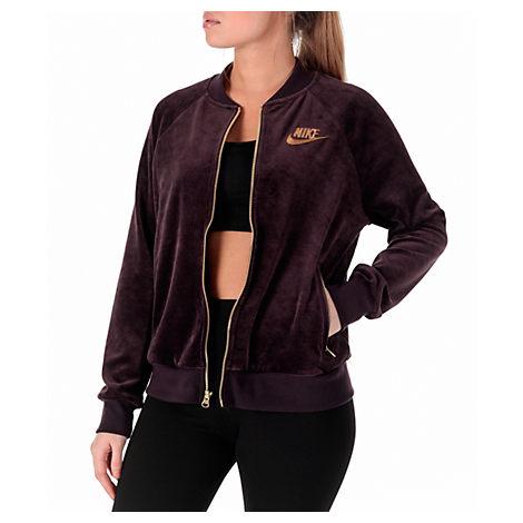 nike women's velour jacket