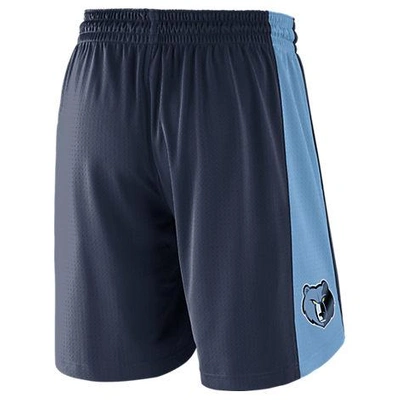 Shop Nike Men's Memphis Grizzlies Nba Practice Shorts, Blue