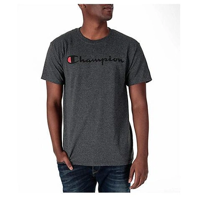 Shop Champion Men's  Graphic T-shirt, Grey