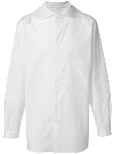 Yohji Yamamoto Wide Collar Shirt | ModeSens