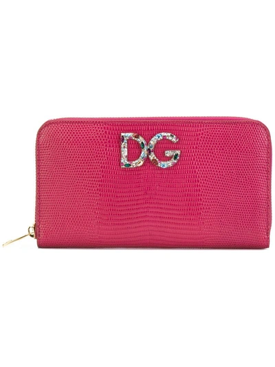 Shop Dolce & Gabbana Zip Around Wallet