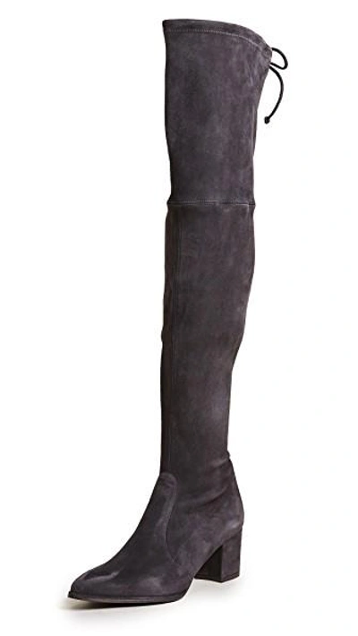 Shop Stuart Weitzman Thighland Over The Knee Boots In Slate