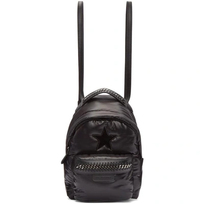 Shop Stella Mccartney Black Mini Star Backpack