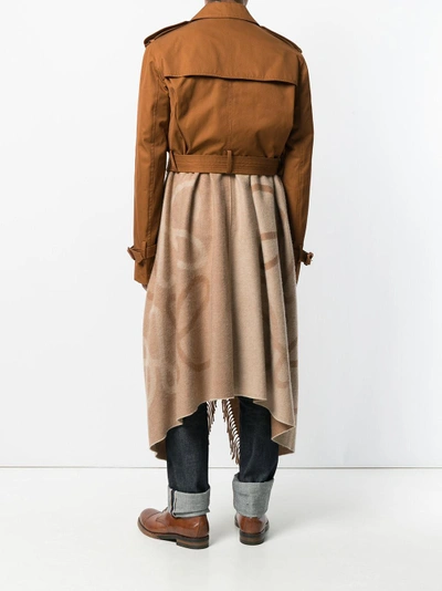 Shop Loewe Blanket Trench Coat