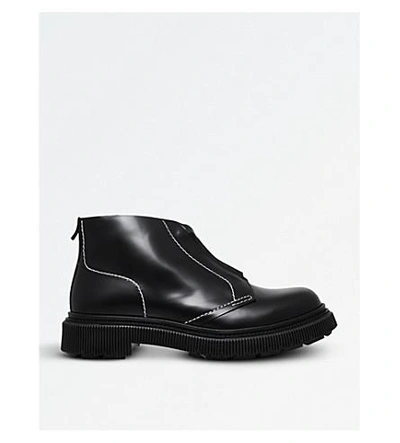Shop Adieu Type 104 Leather Boots In Black