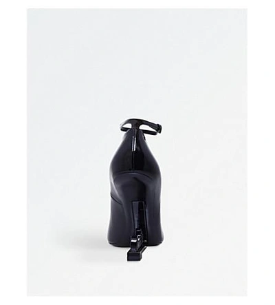 Shop Saint Laurent Opyum 105 Patent Leather Pumps In Black
