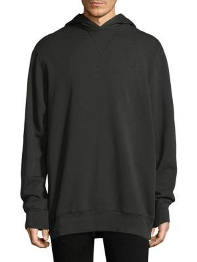 Shop Wesc Massive Cotton Hoodie In Pirate Black