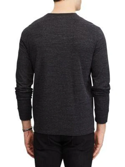 Shop Polo Ralph Lauren Cotton Henley Shirt In Marled Windsor