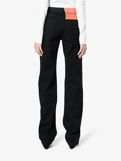 Shop Calvin Klein 205w39nyc Wide Leg High-rise Jeans In Black