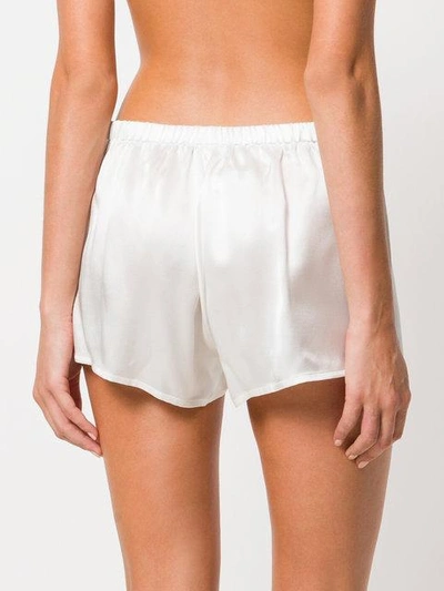 Shop La Perla Satin Boxers In White