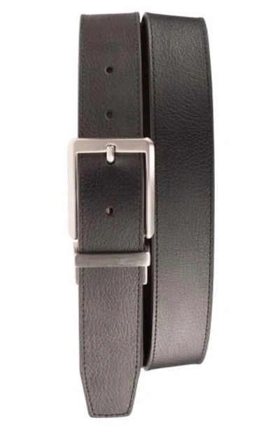 Shop Nike 'core' Reversible Leather Belt In Black/ Brown