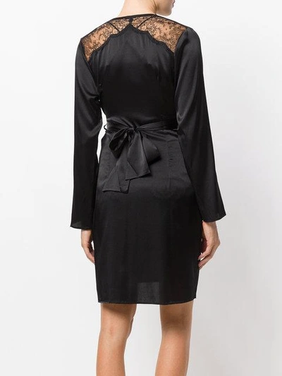 Shop Gilda & Pearl Gilda Dressing Gown In Black